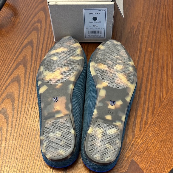 NEW Rothy's Deep Emerald Almond Demi Flat Mule - Picture 5 of 7